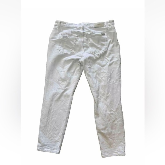 Joes Jeans Sz 29 Jeans White Noelle Slouch High Water Mid Rise Ankle Distressed - Picture 3 of 12